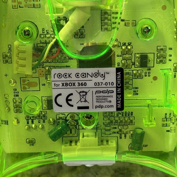 Rock Candy Wired Green Controller Microsoft Xbox 360 - Picture 5 of 8